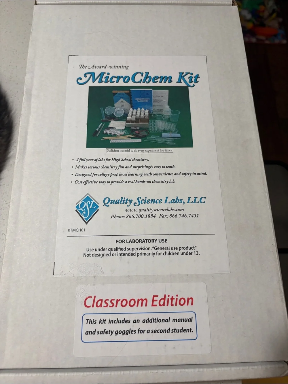 Micro Chem Kit - White Classroom Edition